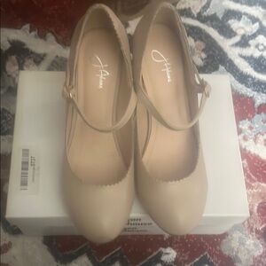 J. Adams Women's Tan Mary Jane Heels